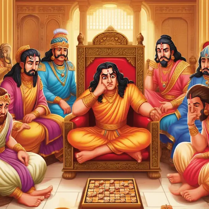 pandavas loosing chausar