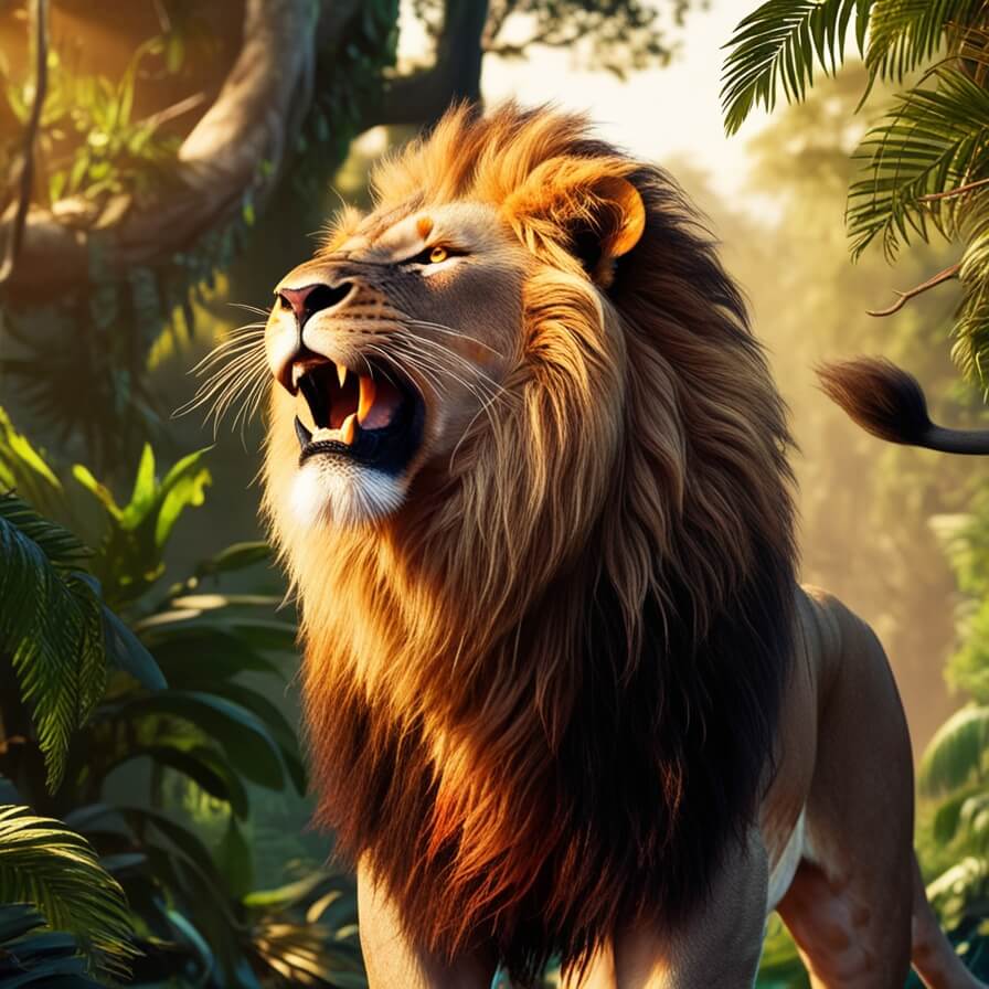 roaring lion